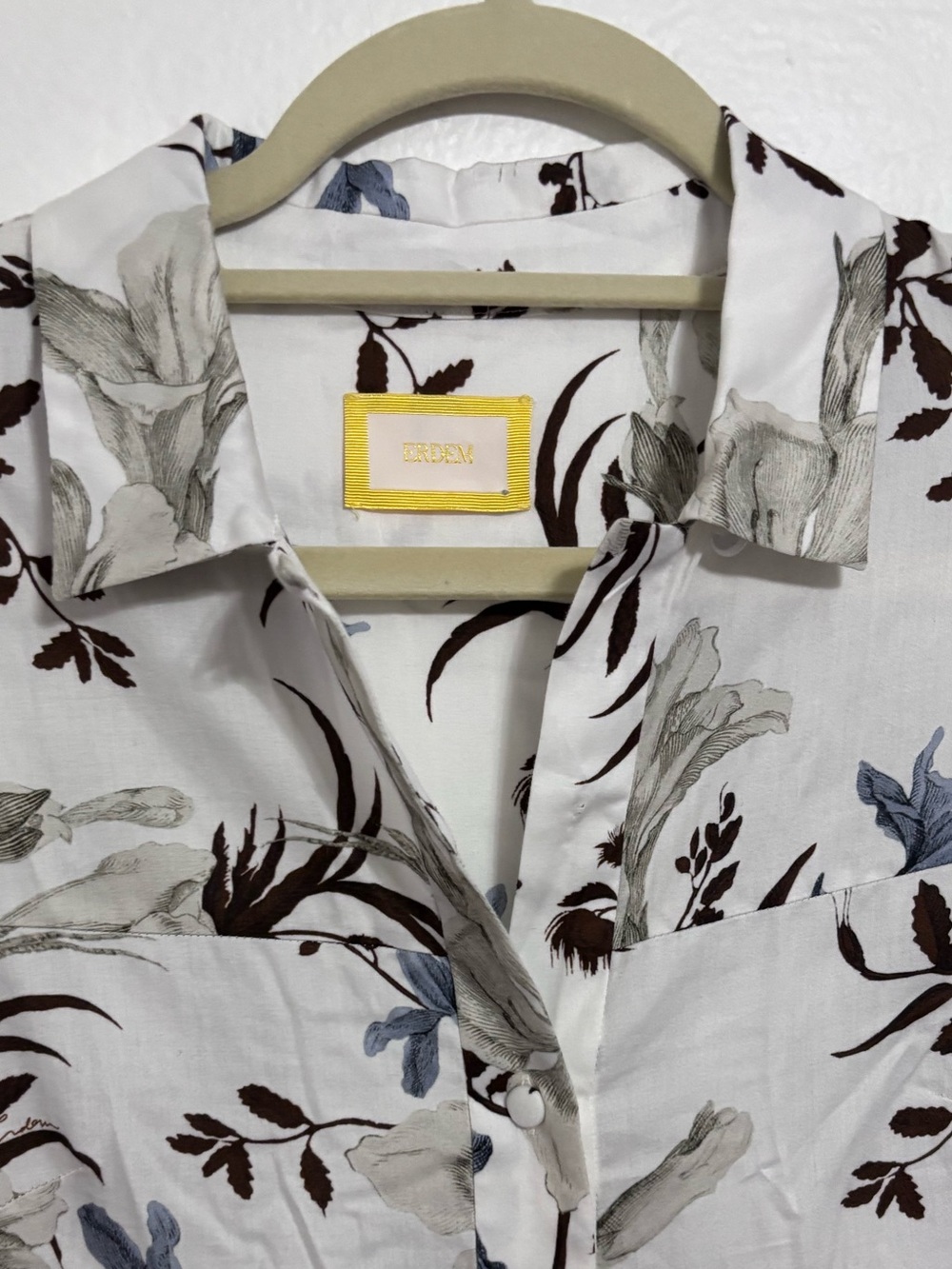 Erdem floral print tiered shirtdress - Picture 7 of 9